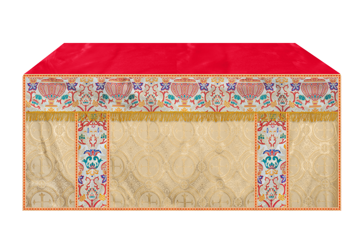 CORONATION TAPESTRY ALTAR CLOTH WITH TRIMS