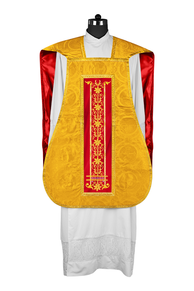 Roman embroidered chasuble vestment - Contemporary collection
