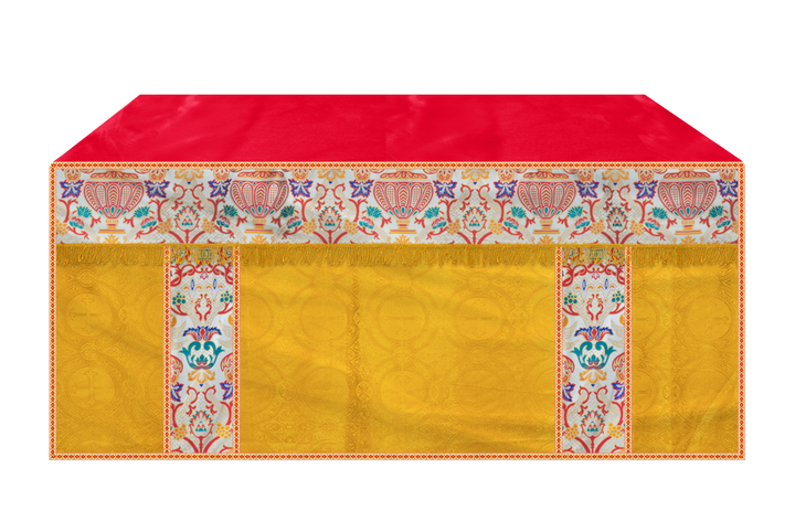 CORONATION TAPESTRY ALTAR CLOTH WITH TRIMS