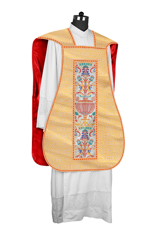 Coronation Tapestry Roman Chasuble with Braided Trims