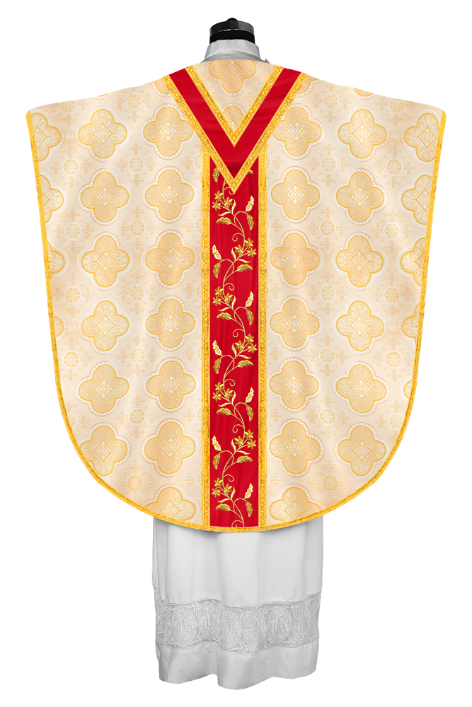 BORROMEAN CHASUBLE WITH FLORAL DESIGN