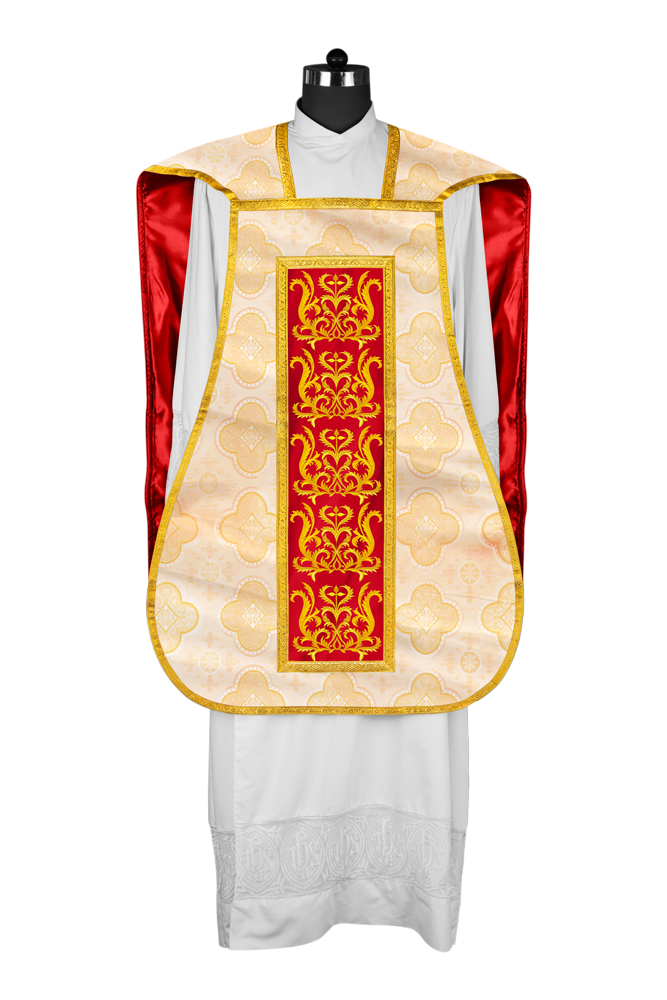 Fiddleback vestment with golden orphrey - Spiritus Collection