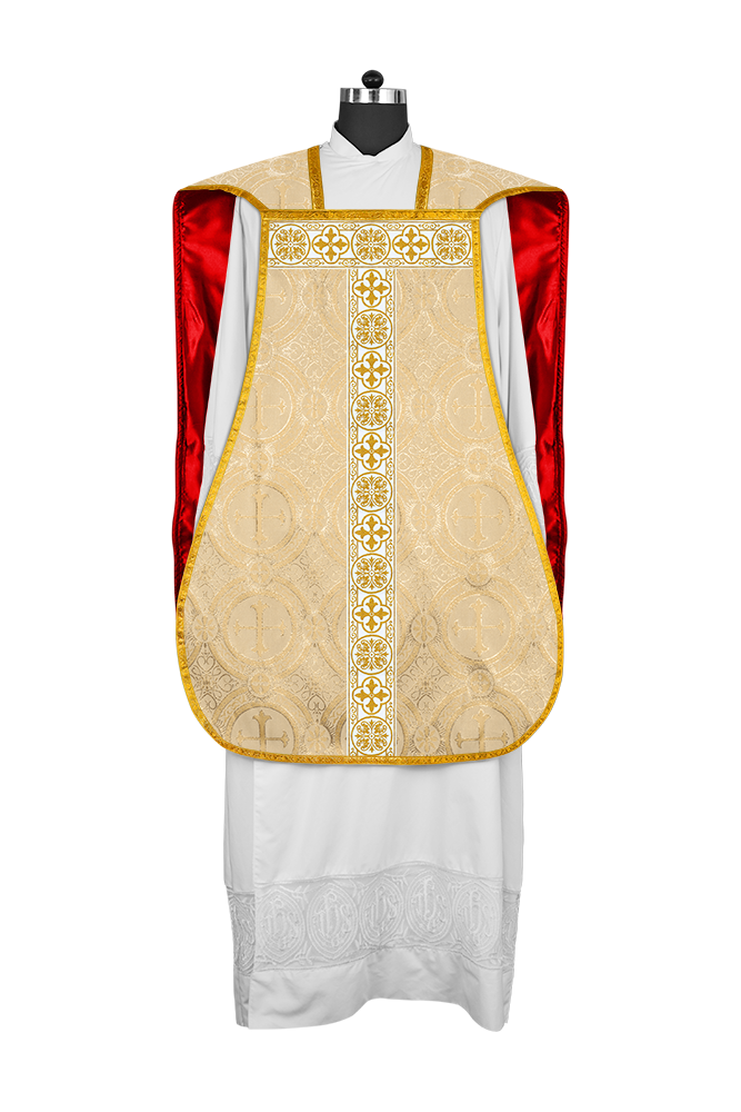 Fiddleback Vestment adorned with lace