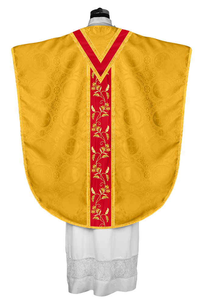 BORROMEAN CHASUBLE WITH FLORAL DESIGN