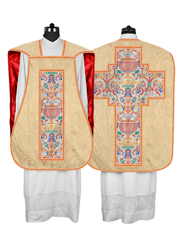 Coronation Tapestry Roman Chasuble with Braided Trims