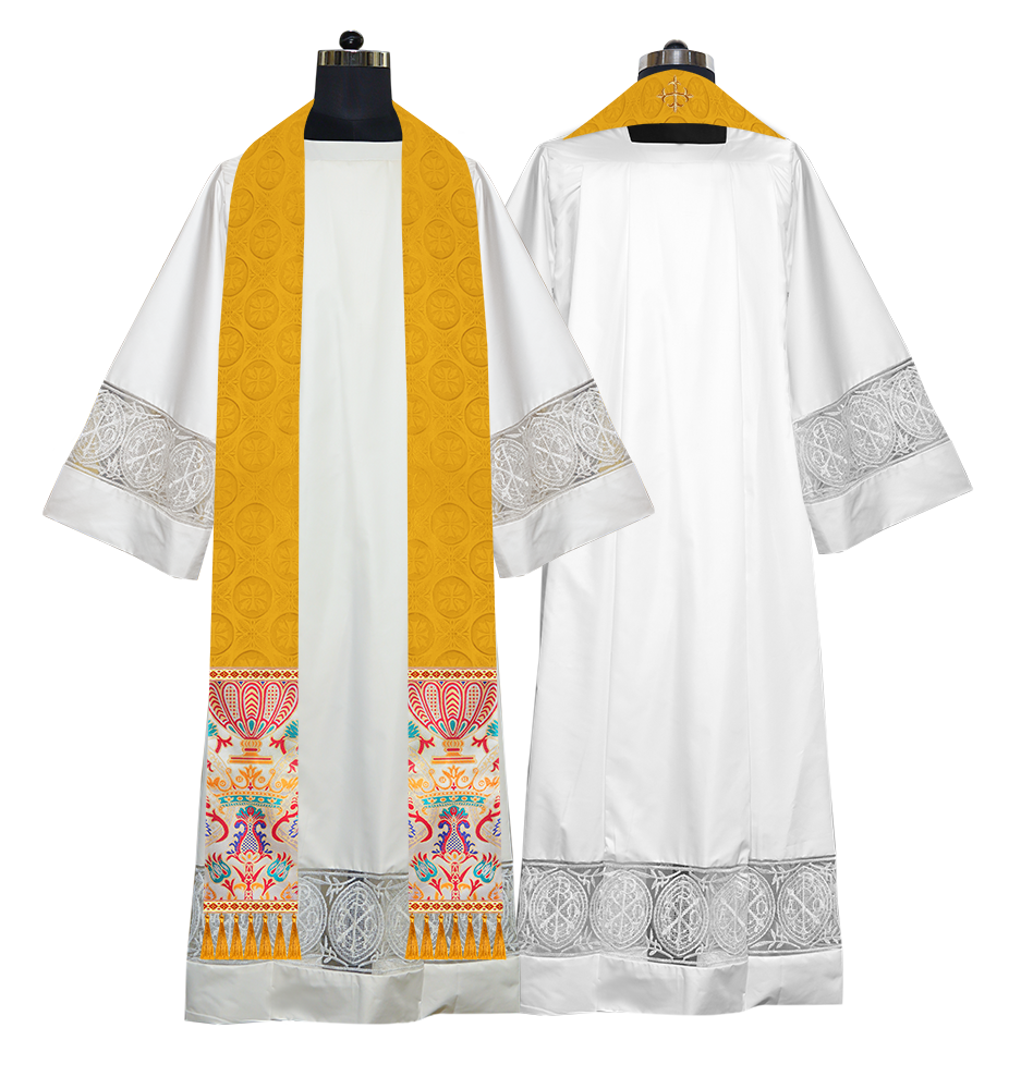 Handmade Liturgical Stole in Coronation Tapestry