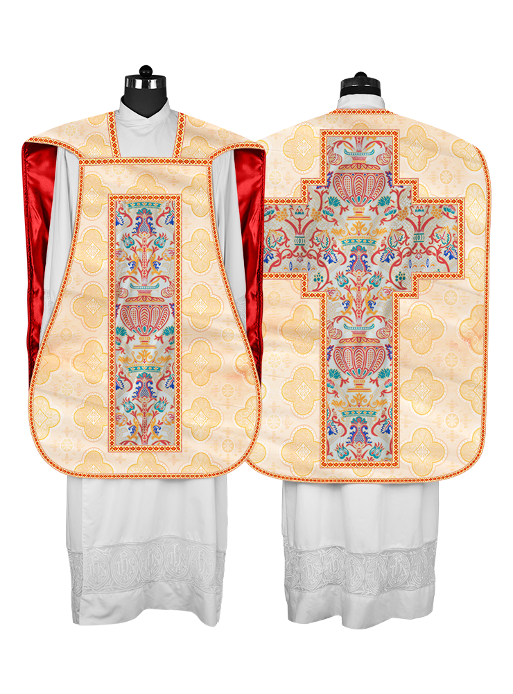 Coronation Tapestry Roman Chasuble with Braided Trims