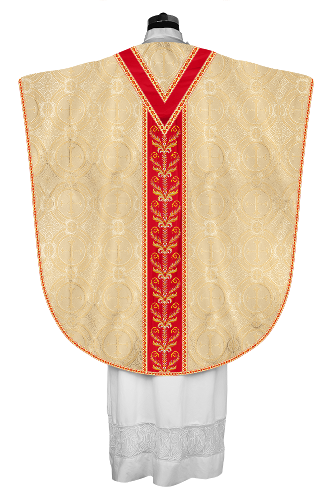 BORROMEAN CHASUBLE VESTMENT WITH LITURGICAL TRIMS