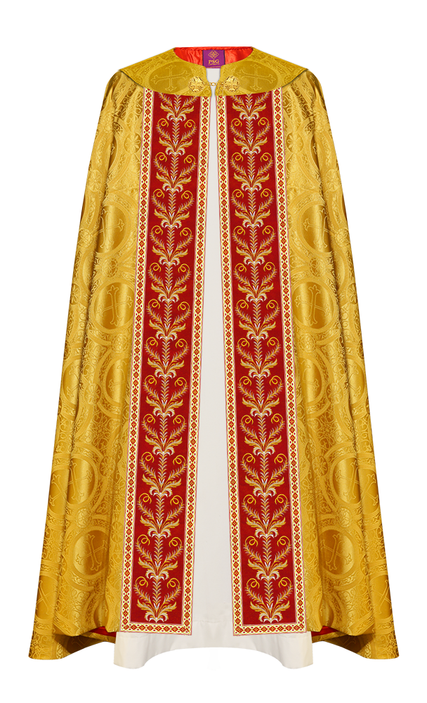 GOTHIC COPE VESTMENTS ADORNED WITH DETAILED BRAIDS