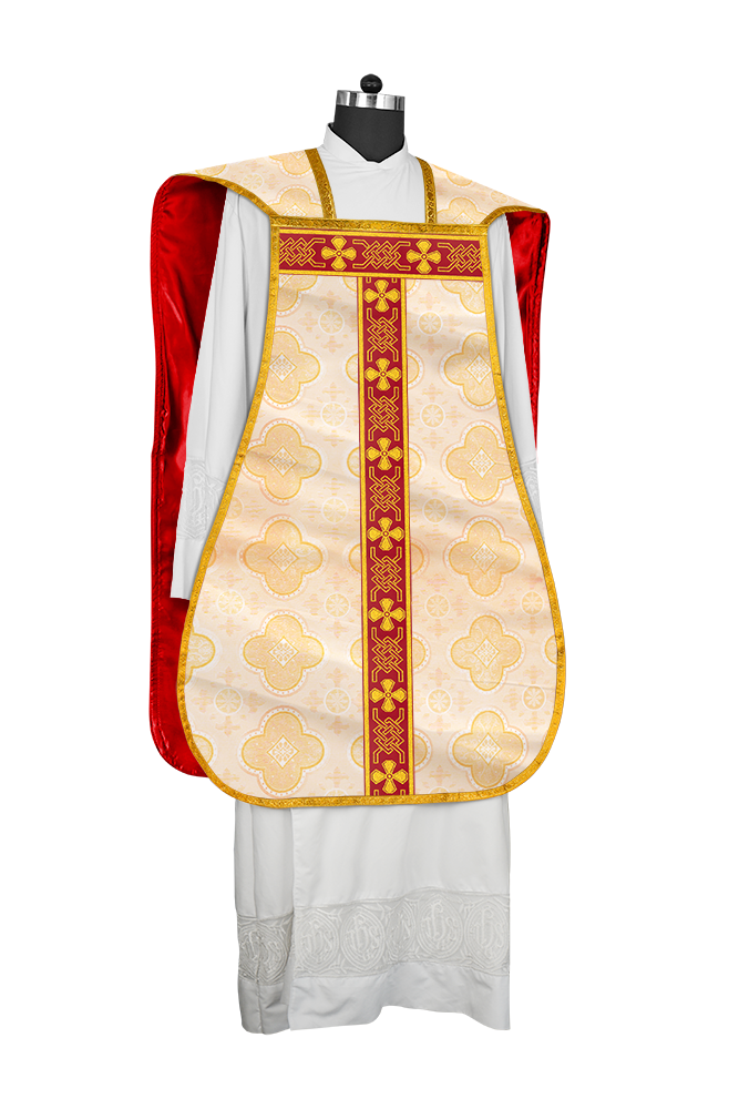 Roman chasuble adorned with lace