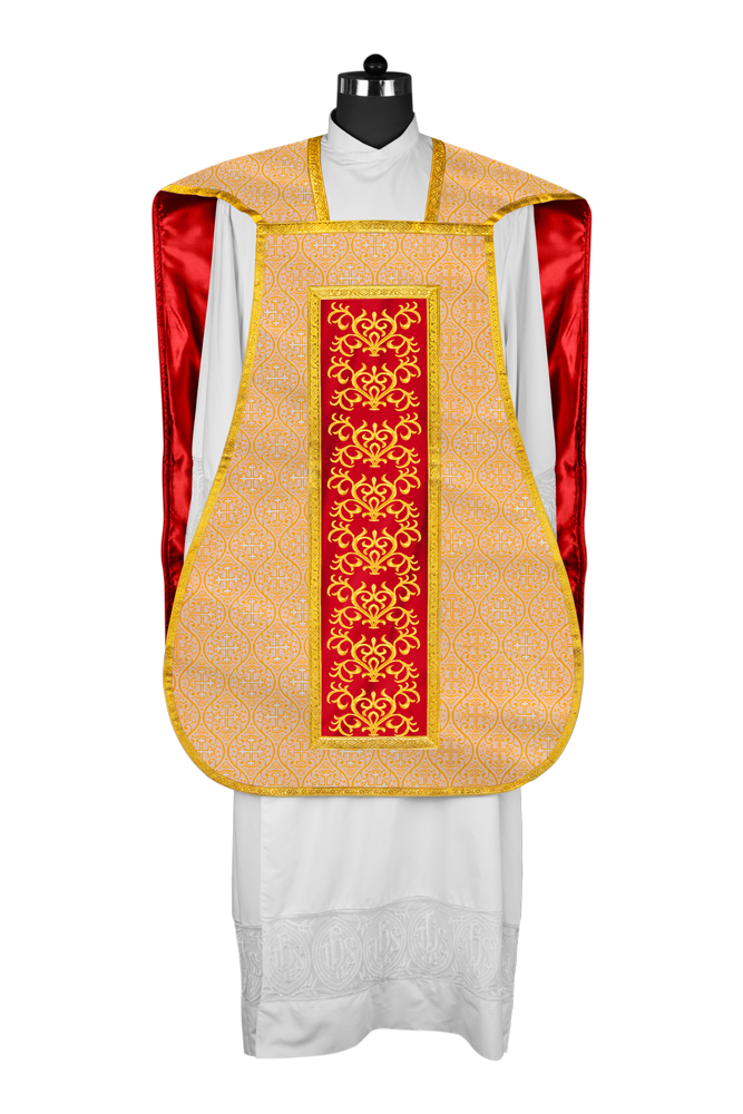 Fiddleback Vestment with Embroidered Orphrey