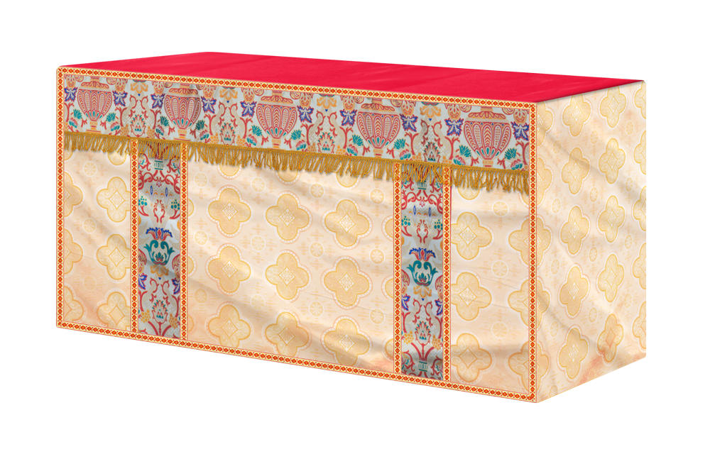 CORONATION TAPESTRY ALTAR CLOTH WITH TRIMS