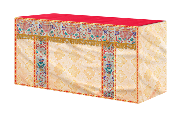 CORONATION TAPESTRY ALTAR CLOTH WITH TRIMS