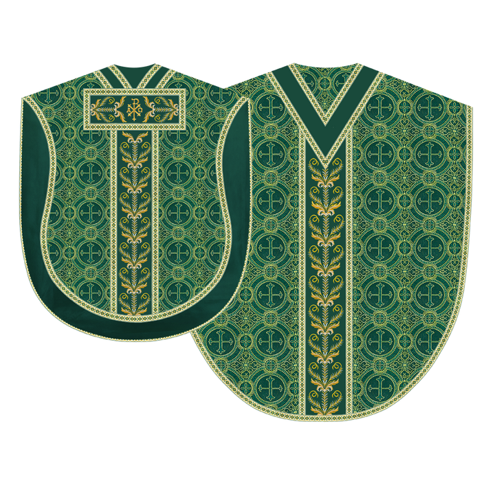 BORROMEAN CHASUBLE VESTMENT WITH LITURGICAL TRIMS