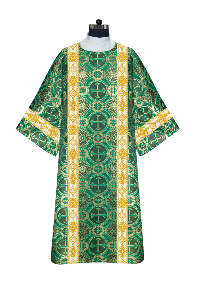 Deacon Dalmatic Vestments with white diamond lace
