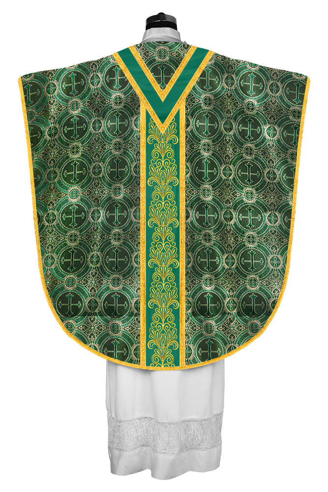 BORROMEAN CHASUBLE WITH EMBROIDERED LACE