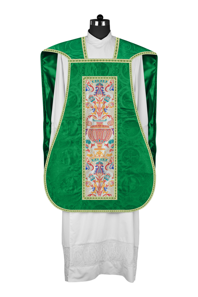 Coronation Tapestry Roman Chasuble with Braided Trims