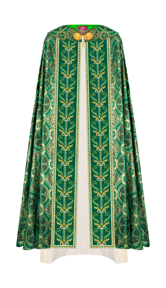 GOTHIC COPE VESTMENTS ADORNED WITH DETAILED BRAIDS