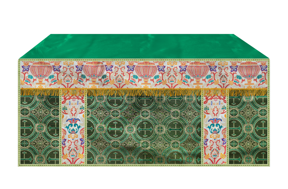 CORONATION TAPESTRY ALTAR CLOTH WITH TRIMS