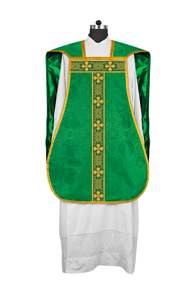 Roman chasuble adorned with lace