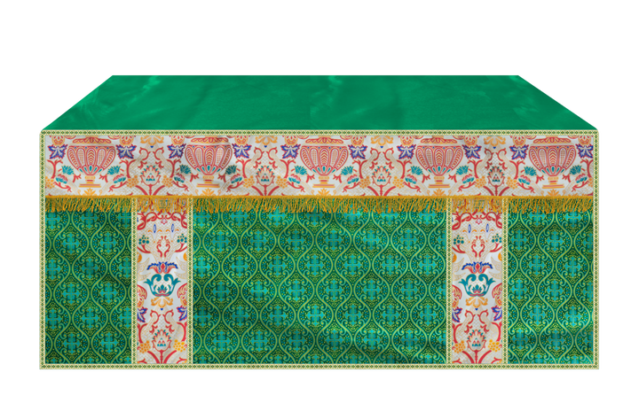 CORONATION TAPESTRY ALTAR CLOTH WITH TRIMS
