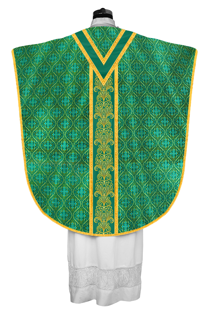 BORROMEAN CHASUBLE WITH EMBROIDERED LACE