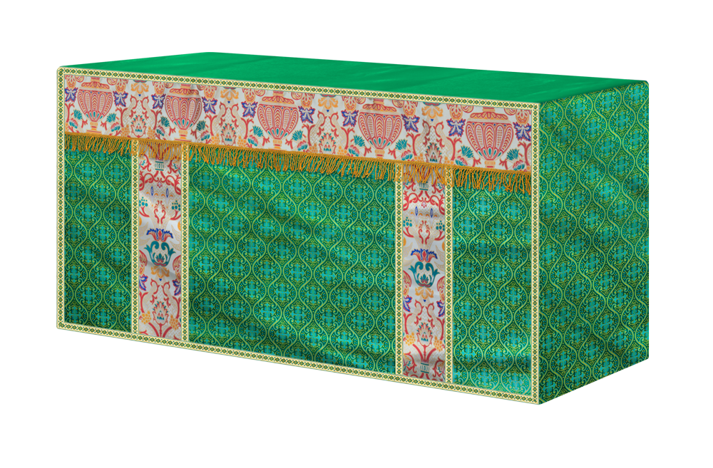 CORONATION TAPESTRY ALTAR CLOTH WITH TRIMS