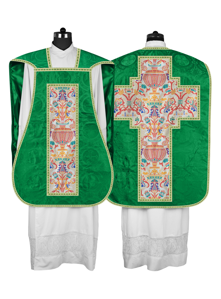 Coronation Tapestry Roman Chasuble with Braided Trims