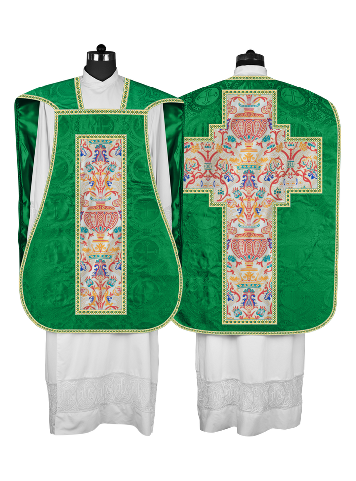 Coronation Tapestry Roman Chasuble with Braided Trims
