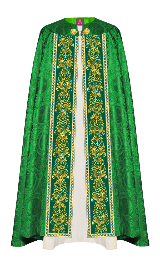 Gothic Cope vestments with Spiritual Motifs and Trims
