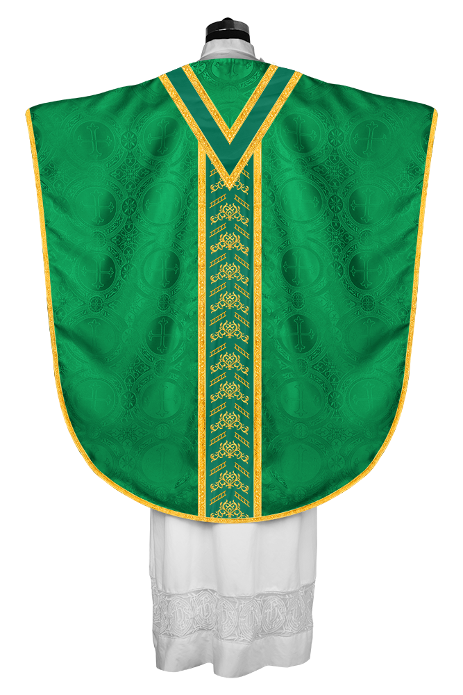 BORROMEAN CHASUBLE WITH ADORNED TRIMS