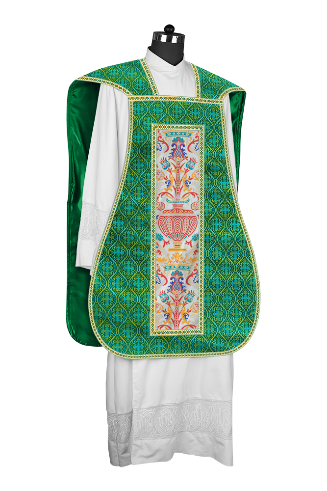 Coronation Tapestry Roman Chasuble with Braided Trims