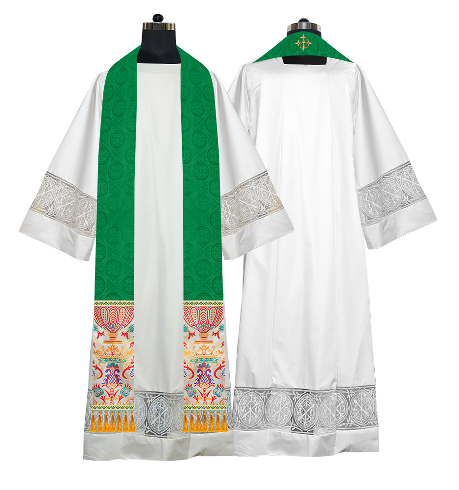 Handmade Liturgical Stole in Coronation Tapestry