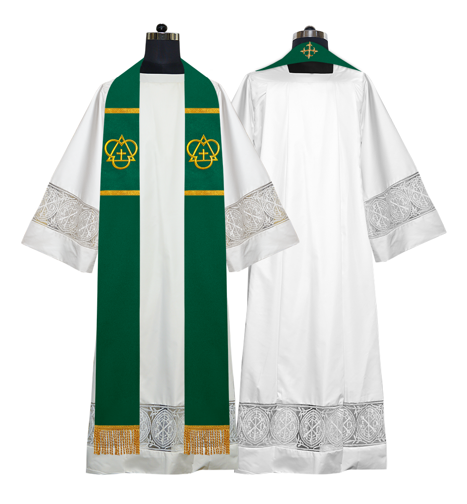 Solemn clergy overlay stole
