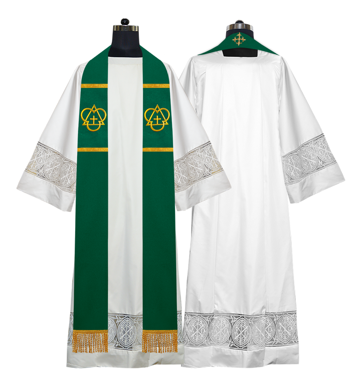 Solemn clergy overlay stole