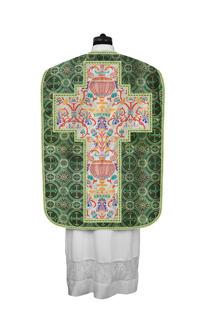 Coronation Tapestry Roman Chasuble with Braided Trims