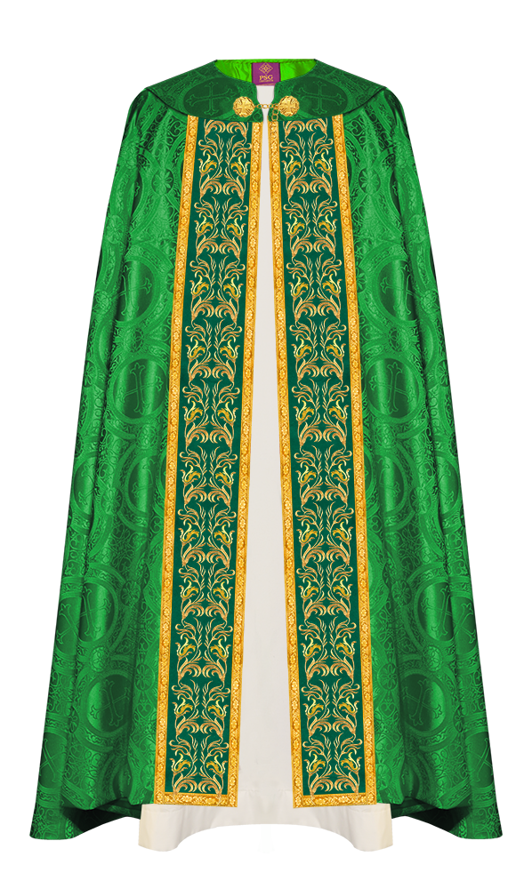 GOTHIC COPE EXECUTED WITH EMBROIDERED ORPHREY