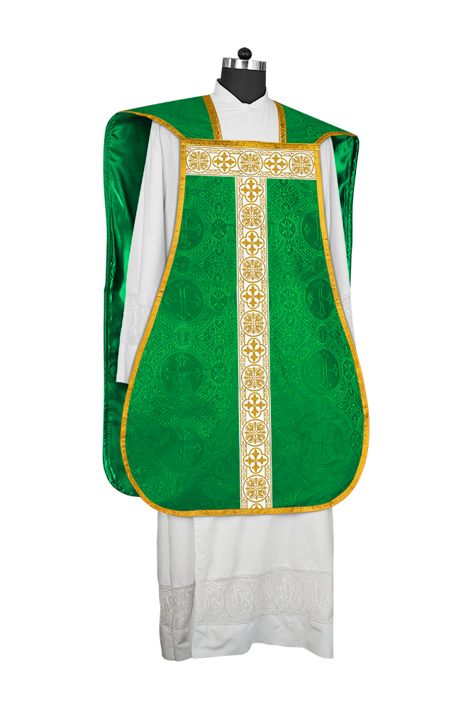 Fiddleback Vestment adorned with lace