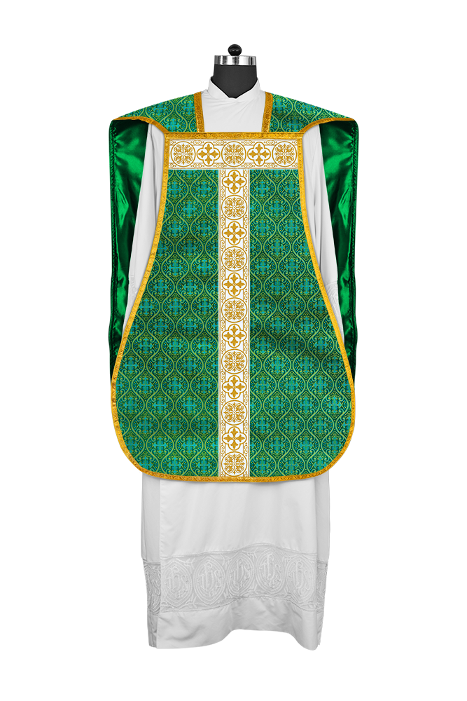 Fiddleback Vestment adorned with lace