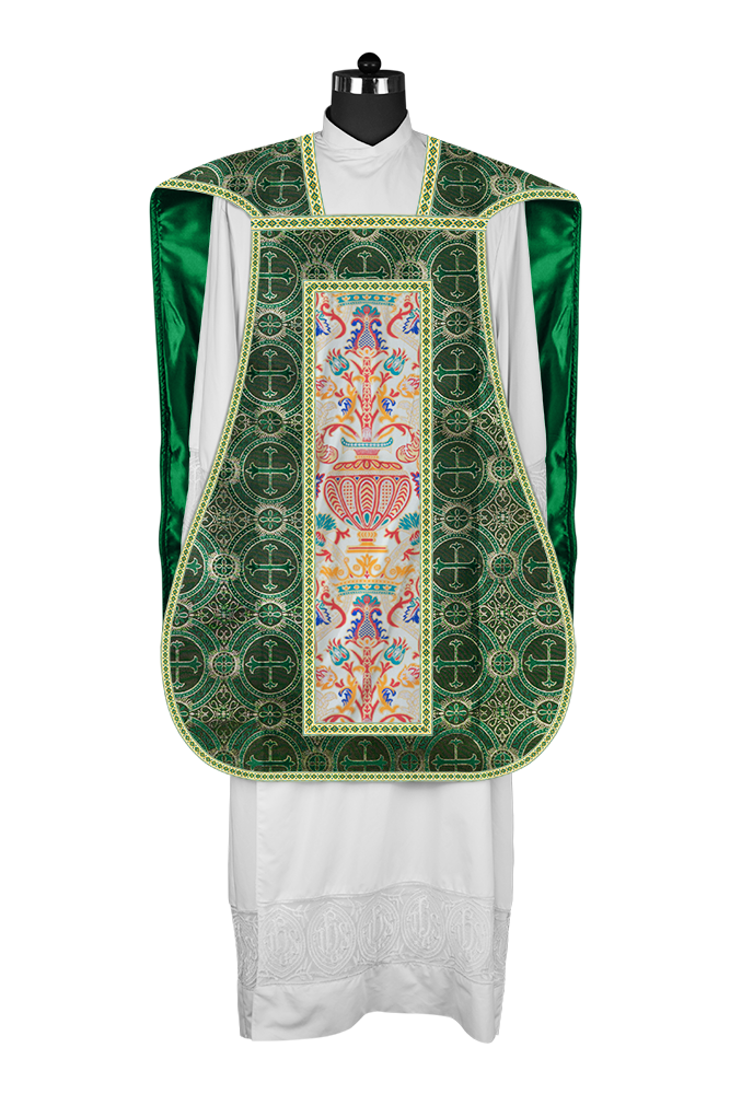 Coronation Tapestry Roman Chasuble with Braided Trims
