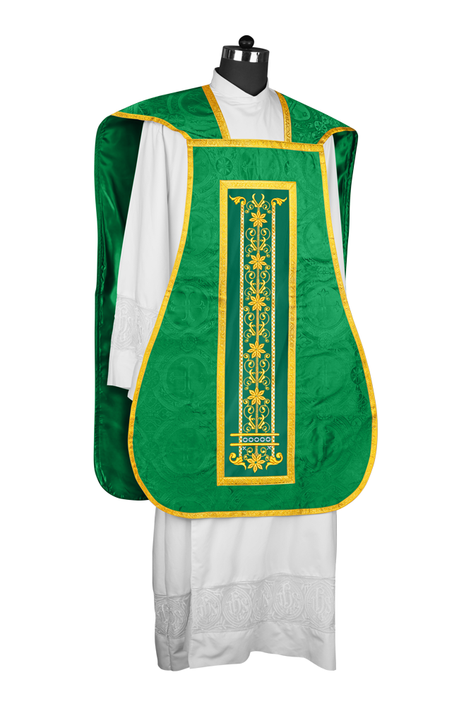 Roman embroidered chasuble vestment - Contemporary collection