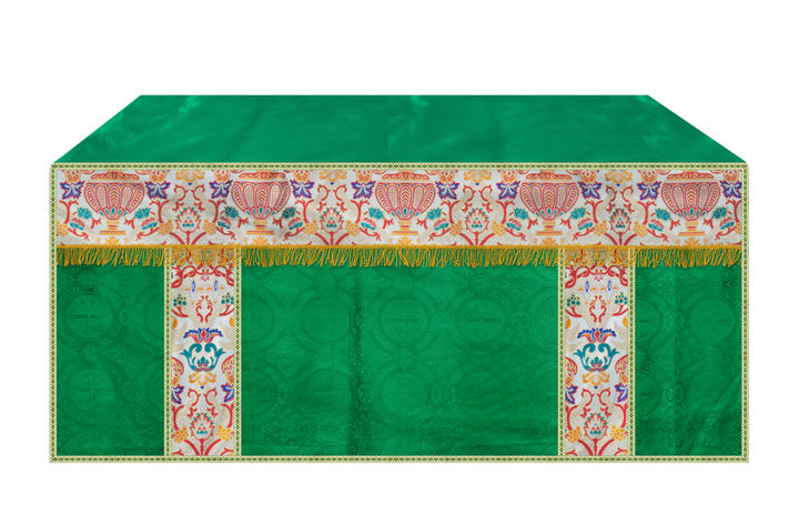 CORONATION TAPESTRY ALTAR CLOTH WITH TRIMS