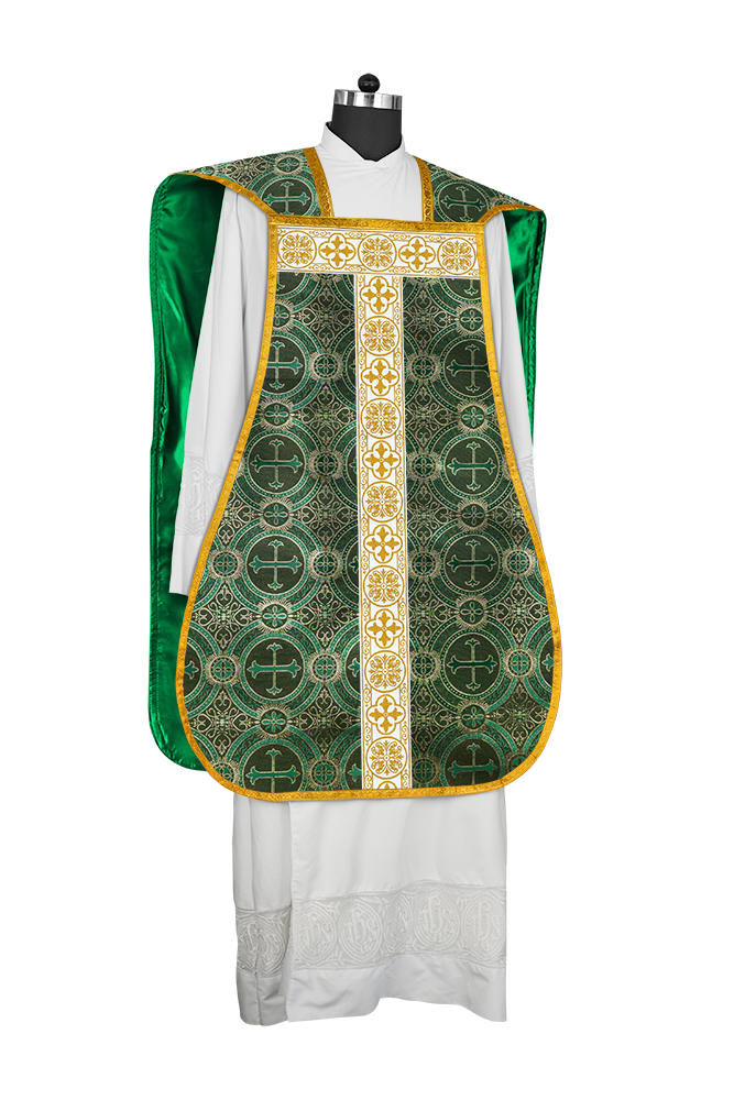 Fiddleback Vestment adorned with lace