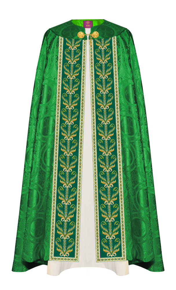 GOTHIC COPE VESTMENTS ADORNED WITH DETAILED BRAIDS