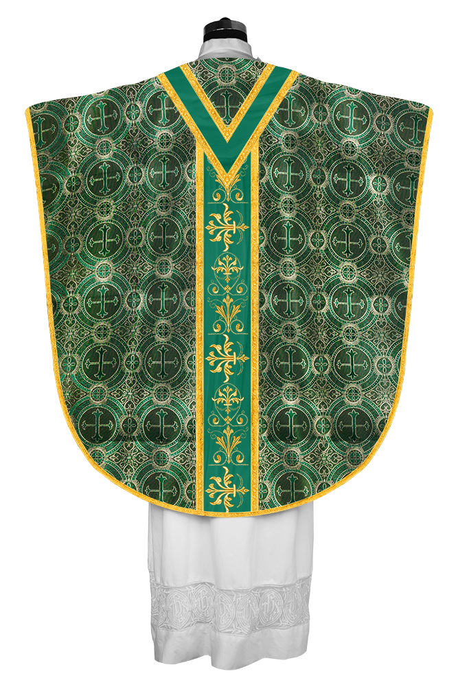 ST PHILIP NERI CHASUBLE WITH EMBROIDERED LACE