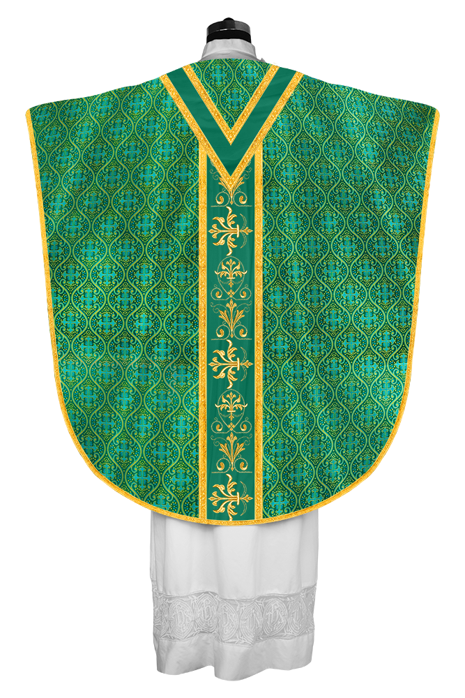ST PHILIP NERI CHASUBLE WITH EMBROIDERED LACE