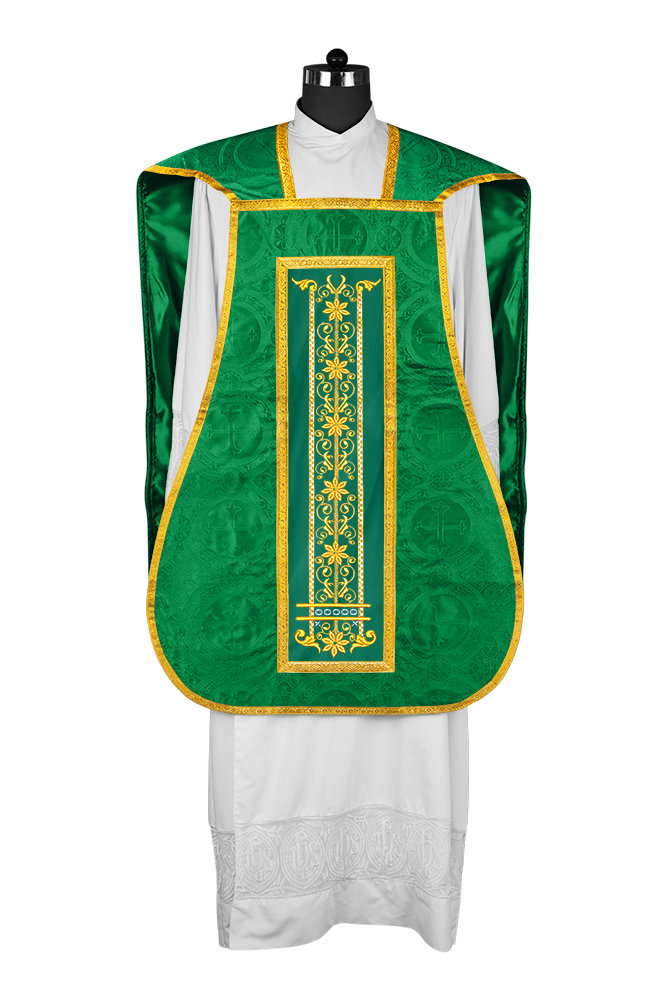 Roman embroidered chasuble vestment - Contemporary collection