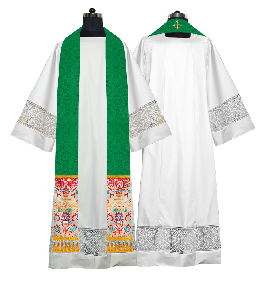 Handmade Liturgical Stole in Coronation Tapestry