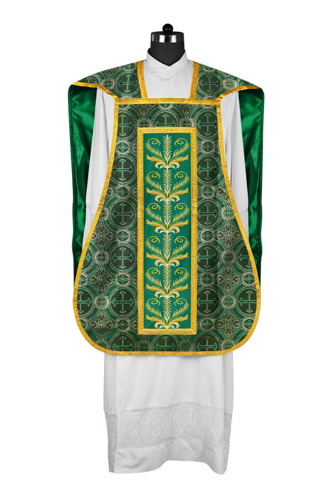 Chasuble Roman Fiddleback Vestment - Sanctus Collection