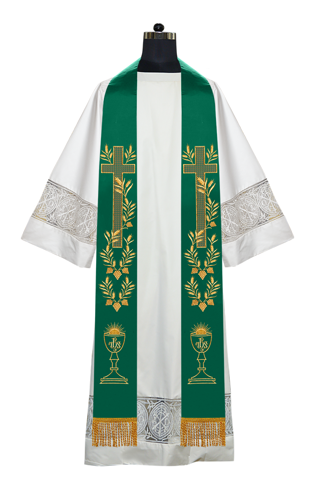 Clergy Stoles with Golden Embroidery